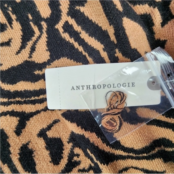 Anthropologie Maeve  Animal Print Knit Boatneck Sweater NWT Size Medium - Picture 7 of 8
